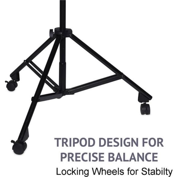 Professional Microphone Stand, Foldable Tripod Legs & Adjustable Counterweight - Picture 4 of 7